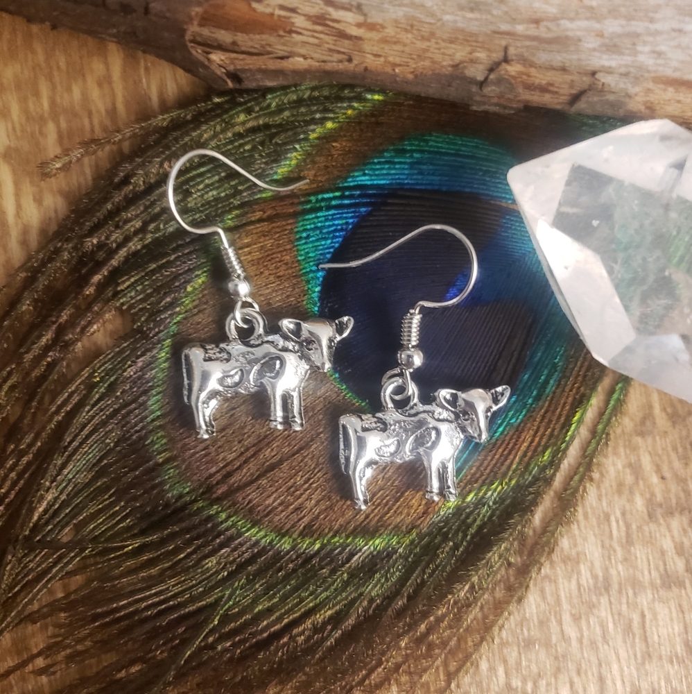 Cow Earrings Farm Girl Cowboy earrings Farming Dairy Milk Cow Jewelry Gift ideas